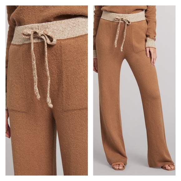 Faherty Serene Wide Leg Sweater Pants NWT Size Large $188 - Picture 1 of 13